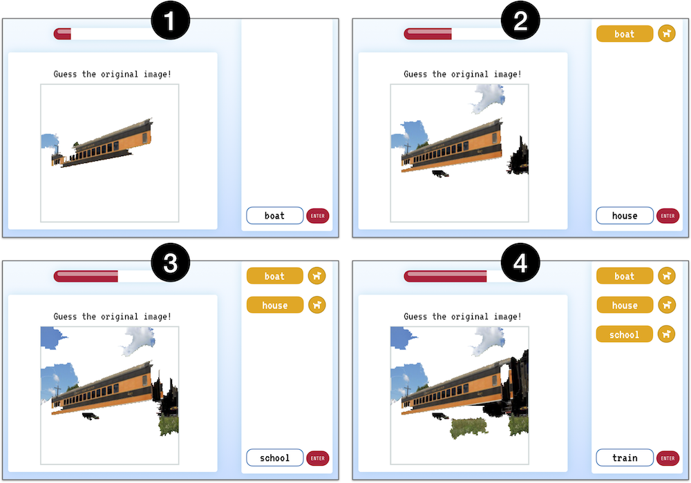 Eye into AI: Evaluating the Interpretability of Explainable AI Techniques through a Game With a Purpose